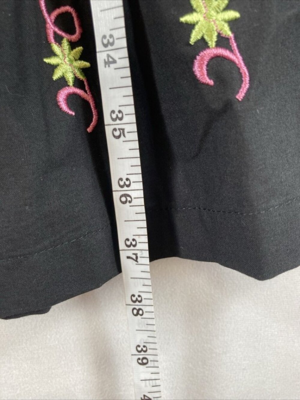 NWOT Dirndl Oktoberfest Embroidered Floral Midi Dress Black Size 38 - Picture 10 of 12